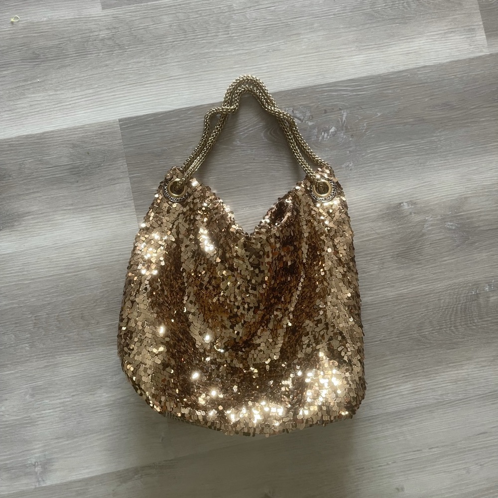Gold Sequin Purse
